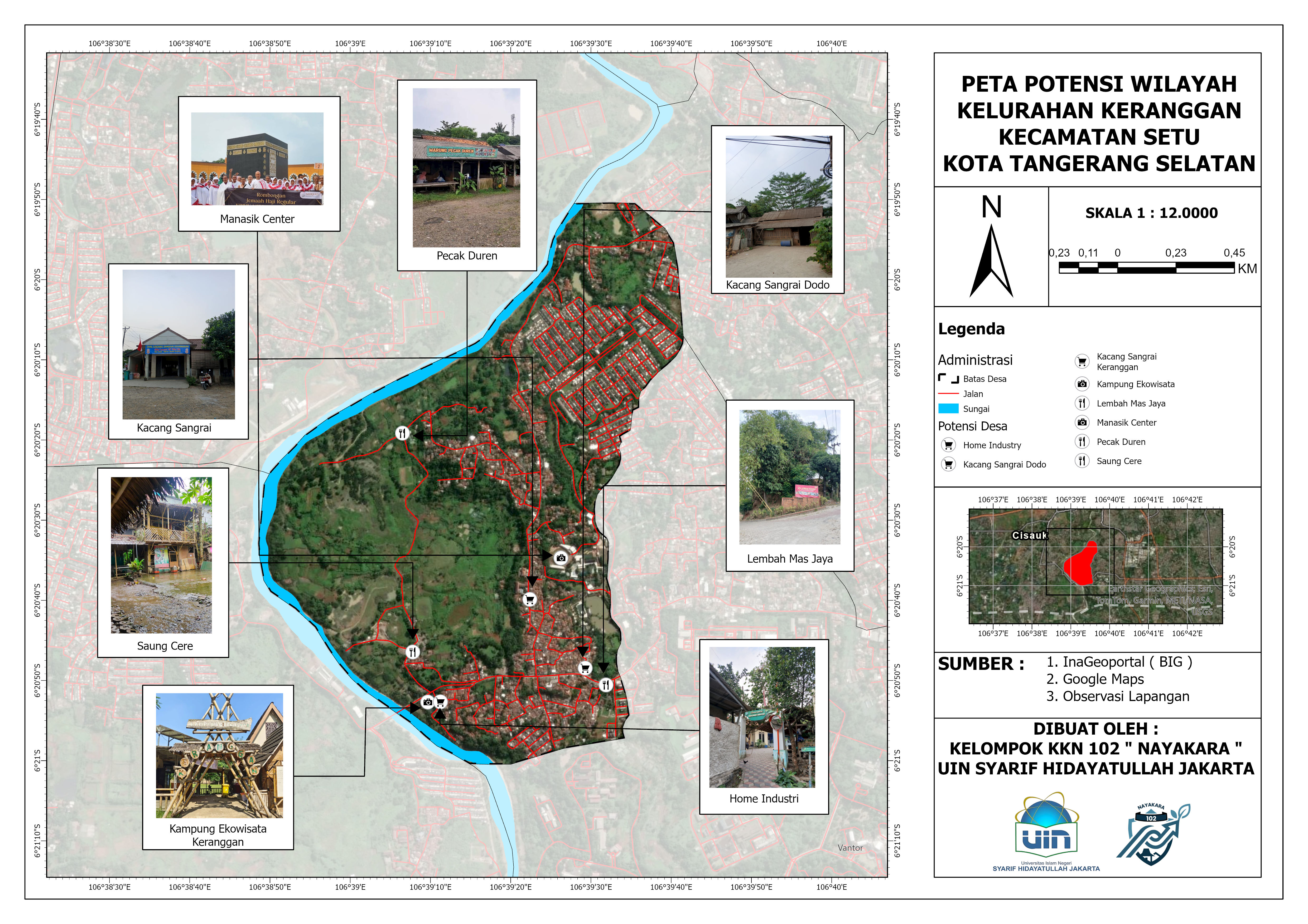 Layout Potensi Wilayah Kelurahan Keranggan